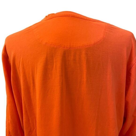 Kate Lord Long Sleeve Orange Tee with Rhinestone Golf Cart Sz Large - Picture 8 of 13